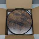 LAMU 2 Pack 9'' 10'' Lazy Susan Turntable Organizer for Table Top Cabinet, Wooden Lazy Susan for Kitchen, Pantry, Countertop, Bathroom Vanity, Spice Organization, Wood Decor