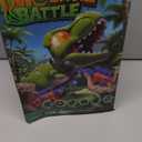 Realistic Dinosaur Moveable Shooting Toys, 2 Pack Launchers with Aiming, Roaring Dino Eyes & Belly Glow, LCD Score Record, Stocking Stuffers for Kids Toys Gifts for Boy Ages 3 4 5 6 7 8 9 10+ Year Old (Green)