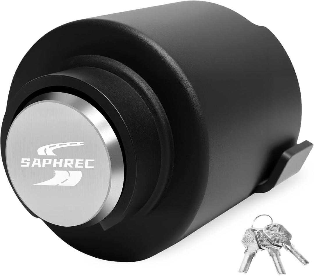 Upgraded Trailer Lock, Fits 2-5/16 Inch Coupler Heavy Duty Anti-Theft Trailer Hitch Lock, Accessories for RV/Boat/Trailer (Silver)