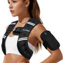 Weighted Vest for Woman Man 5lb/6lb/8lb/11lb/12lb/13lb/15lb/20lb/25lb/30lb Weighted Vest for Walking, Strength Training Weight Vest with Adjustable Buckle Detachable Phone Pouch for Running Workout