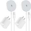 Magnetic Wireless Charger for iPhone 16 15 Wireless Charging,Fast Mag-Safe Charger 2Pack 6FT with Apple USB C Charging Block for iPhone 16 Pro Max/16Pro/15 Pro/16/15/14/13/12/Plus/AirPods 3/2/Pro 2