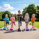 TONBUX Kids Scooter for Ages 3-8: 3-Wheel Kick Scooter with LED Light-Up Wheels & Deck, 7 Lighting Modes, 4 Adjustable Heights, Metal-Reinforced Deck, Lean-to-Steer Balance Training Toddler Scooter