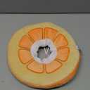 ANWA Adjustable Cat Cone Collar Soft, Cute Cat Donut Collar After Surgery, Kitten Recovery Cones to Stop Licking (Medium, Orange)