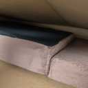 HOMBYS Foam Recliner Chair Cushions for Elderly, 4" Thick Chair Pads with Back Support for Office, Non-Slip Medium Firm Seat Cushion with Lumbar Pillow (Brown, 22"x22"+13" Backrest)