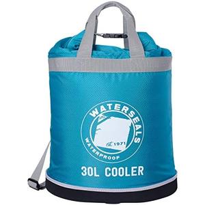 KickIce Dry Bag + Soft Cooler with PVC Free Leakproof Lining + Rolltop Closure for Kayaking, Beach, Rafting, Boating, Hiking, Camping and Fishing, Holds 36 Cans & Ice, 30L, Blue (8030BLU)
