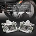 cciyu Rear Left & Right Disc Brake Calipers w/Bracket 19B6281 19B6280 2010-2012 For Lexus For RX350,2010-2011 For Lexus For RX450h,2011-2012 For Toyota For Sienna