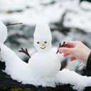 SEWACC 100PCS Mini Plastic Antlers Branches, DIY Christmas Snowman Hands, Fake Reindeer Antler Tree Branches for DIY Crafts Holiday Decorations