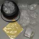 Witch Decor, Cauldron, Halloween Decorations, Interiors Witch Jar Pot Set, Luminous Pot, Bubbling Appearance, Create Festive for The Ghostly Season, 20 Minutes Preparation Time (White)