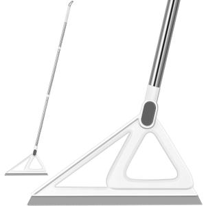 Multifunction Magic Broom, Squeegee Broom for Floor, Rubber Silicone Broom for Floor Cleaning, Magic Broom Sweeper for Living Room, Kitchen, Bathroom-Easy Dry The Glass (Grey, 54 INCH)