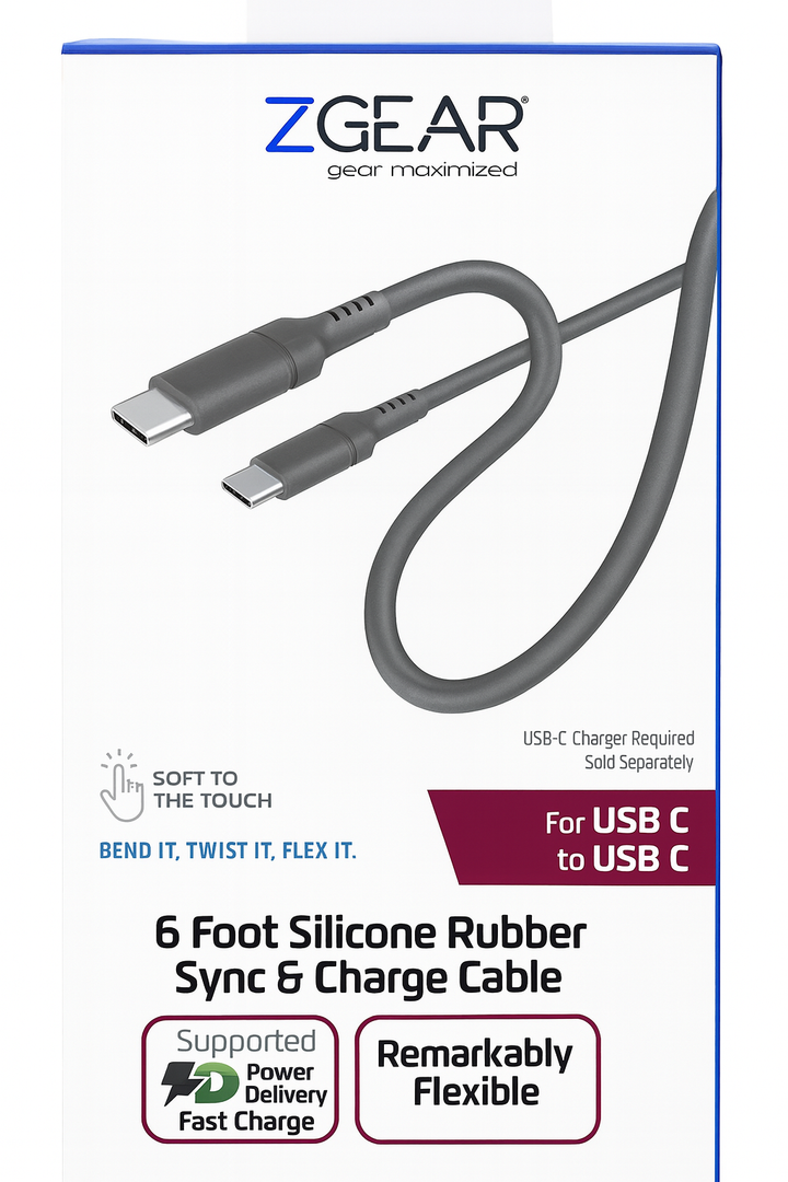 ZGear Silicone Cable USB Grey
