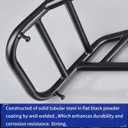 WOOGA Motorcycle Rear Carrier Support Shelf Luggage Rack Passenger Grab Handle for Ho&nda Rebel CMX 500 CMX-300 Rebel300 Rebel500 2017 2018 2019 2020 2021 2022 2023 2024 Accessories