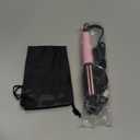 Farery Mini Thermal Brush 3 Temperature Adjustable, 3/4 Inch Travel Curling Iron for Short Hair, Heated Round Brush for Touch ups and Small Curls, Travel Size Curling Wand, Dual Voltage, Pink