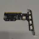 Internal USB 2.0 PCI Card, 5 Port (4 External & 1 Internal) PCI Expansion to USB 2 Adapter Hub Controller, High Speed 480Mbps for Desktop