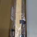 Coat Hook Rack Wall Mounted Coat Rack-5 Double Hook,Aluminum,Metal Coat Hook Rail for Coat Hat Towel Robes, Wooden Coat Hooks (Black 2pcs)