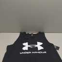 Under Armour Mens Sportstyle Logo Tank Top (X-Large, (001) Black / / White)