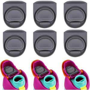 6pcs Rubber Seal Replacement Stopper Compatible with Owala Freesip16/19/24/32/40oz Spout Lid,Water Bottle Gasket Silicone Cap Insert Gasket Stopper Replacement Parts Accessories Y6A1-01