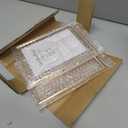 Gold 5x7" Floating Frame 2pack for picture 3.5x5'', 4x6'' for Adjustable Tabletop/Shelf Photo Frame,4x6'' Classy Gift floating frames for Wedding, Thanksgiving, Christmas,Birthady, Home or Office Decor.