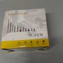 JEGONFRI 200PCS #10 x 2 Yellow Hex Head Self-Drilling Metal Roofing Screws