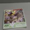 Bits and Pieces  200 Piece Jigsaw Puzzle for Adults  Sunrise Feasting - Winter Barn Deer Jigsaw Puzzle by Liz Goodrick - Dillon, Completed Puzzle Size: 15" x 19"