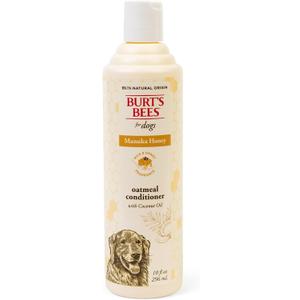Burts Bees Manuka Honey Oatmeal Conditioner for Dogs with Coconut Oil, 10 Fl Oz