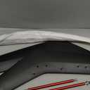 3PCS Matte Black Front Bumper Lip Chin Spoiler Splitter Diffuser Protector Body Kit with Adjustable 10"-13" Red Support Rod Compatible with 2018-2022 Ford Mustang Ecoboost GT V8