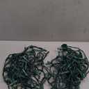 Novelty Lights RetroGlo® LED Mini Lights, 100 Clear Bulbs on Green Wire, 34ft with 4" Spacing, Incandescent Look with Modern Efficiency, 2700K Warm White Core, Interchangeable Bulbs, 2 Pieces