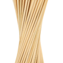 8" Bamboo Skewers (100PCS) for Grilling, BBQ, Shish Kabobs, Fruit, Appetizers, Chocolate Fountains, Cocktail Picks, Wooden Sticks, Crafting, Φ=4mm, Optional Sizes 6"/10"/12" 2 Pack