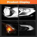 Passenger Side Headlight Assembly Compatible with Altima 2019-2022 Headlamp w/Projector DRL 260106CA5B 260106CA0A (Right)