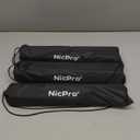 Nicpro Folding Easels for Display, 3 Pack 63 Inch Metal Floor Easel Stand Tripod Black Portable for Artist Poster Wedding with Carry Bag