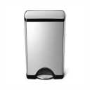 simplehuman 38 Liter / 10 Gallon Rectangular Kitchen Step Trash Can, Brushed Stainless Steel