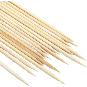 2 x 200 PCS Bamboo Skewers, 12 Inches Wooden Skewer for Appetizers, Fruit, Kebabs, Grilling Barbecue, Mini Burger, Sausage, Kitchen Gadget (Nature)