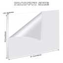 Roowest 2 Pcs 30 x 40 Inch, 1/4 Inch Thick Clear Acrylic Sheet Plastic Sheet Cut to Size Acrylic Board Panel for Craft Engraving Display