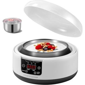 Genuine sealjoyous Yogurt Maker 1-36 hours multi-functional constant temperature yogurt machine,32-45 degrees adjustable, automatic digital LCD display 1.2 liters capacity (Standard no cup) (Regular Model)