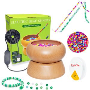 Xmada Electric Bead Spinner - Clay Bead Spinner with 2PC Beading Needles and Seed Beads, Waist Beads Kit, Bead Spinner for Jewelry Making, Electric | Speed Adjustment Bead Spinner Kit (Original) Xmada Electric Bead Spinner - Clay Bead Spinner with 2PC Beading Needles and Seed Beads, Waist Beads Kit, Bead Spinner for Jewelry Making, Electric | Speed Adjustment Bead Spinner Kit (Original)