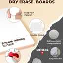 2 x JoyCat Small White Board 2 Pack, 9"X12" Double-Sided Mini Dry Erase Lap Board, Portable Classroom Set for Students & Teachers, School Supplies