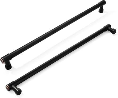 khtumeware 2 Pack Oil Rubbed Bronze Cabinet Pulls 8 Inch(203mm) Hole Centers Kitchen Cabinet Handles Cabinet Hardware Kitchen Handles for Cabinets Cupboard Handles Drawer Pulls