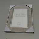 Malden International Designs 5x7 Gray Suede Picture Frame Quality PS Moulding Silver