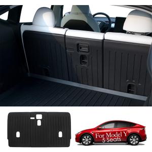 for Tesla Model Y Rear Seat Back Cover Seatback Liner Backrest Protector Accessories 5-Seater 2021 2022 2023 2024 2025 (Model Y Rear Seat Back Cover)