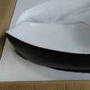 Davivy 22" x 15.7'' Large Matte Black Vessel Sink with Pop Up Drain,Oval Bathroom Vessel Sinks,Ceramic Bathroom Sinks Above Counter,Matte Black and White Vessel Sink for Bathrooms(Large)