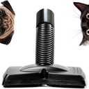 FurEater Vacuum Cleaner Brush Attachment for Removing Pet Hair (2.0 Improved Version) Cats & Dogs Lint Remover for Furniture, Carpets, Car Detailing, Universal Fit with Adapter 1 1/4 and 1 3/8 inches