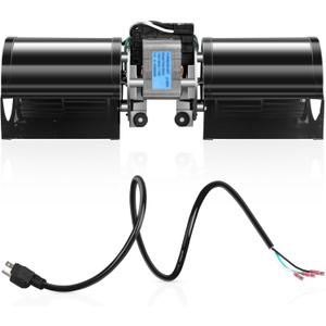 Replacement Fireplace Blower Kit for Heat N Glo, Quadra Fire, Hearth & Home, Heatilator, Majestic, Monessen, Vermont Castings, GFK-160A, GFK-160, FAB-1600 Fan Unit with Ball Bearings Motor