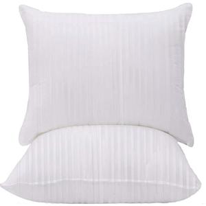 Hotel Quality Bed Pillows for Sleeping 2 Pack Standard Size Set of 2 100% Cotton 18"x26"
