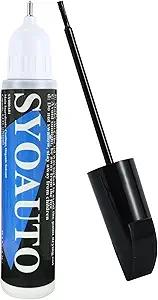 SYOAUTO Black Touch Up Paint for Cars, Auto Touch Up Paint Black Scratch Repair Automotive Black Car Paint Pen 2 in 1 Car Touch Up Paint 0.4 oz