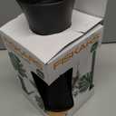 Fiskars Indoor Watering Can, Long Reach Spout for Precision Hydration on Houseplants, Anti-Drip Nozzle with Translucent Volume Markings, Ergonomic Recycled Plastic Body, 40 oz, Black