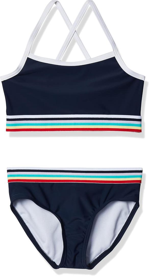 Kanu Surf Girls' Tanya UPF 50+ Beach Sport Athletic Bikini Swimsuit