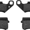 KAMIER Brake Pads for 98cc 100cc 2.8hp Coleman CK100 SK100 CK100-S RTK100 196cc 200cc 212cc 6.5hp KT196 CK196 GK200 BK200 RTK200 Go Kart 150cc Hammerhead Mudhead TrailMaster Go Kart Cart Parts2 Pcs