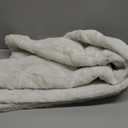 Cozy Bliss Deluxe Sheared Rabbit Faux Fur Throw Blanket, Soft Fuzzy High-Low Sculpted Plush Blanket for Couch, Cozy Home Accent, All Season Use, Beige 50"x60"