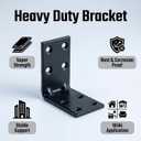 20pcs Steel Corner Brackets, 90 Degree Angle Bracket-2"x 2" Sturdy L Connector Braces for Decorative Knee Braces, Angle Brackets for Wood DIY Projects, L Shelf Brackets