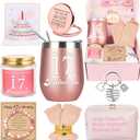 17th Birthday Gifts For Girls, Happy 17th 17 Year Old Girl Birthday Basket Gifts Box for Women Best Friends Female Daughter Sister Her Girlfriend Coworker Bestie Birthday Unique