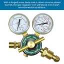Flame Tech Flow Gauge Argon Regulator, Easy to Read 2 Dual-Scale Gauges, Ideal Welding Tool, Sturdy Construction, Comes Packaged in a Black Box, Tested in The USA